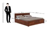 Premium King Size Bed with Storage by Ganpati Arts - Image 4