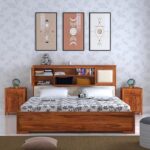 Ganpati Arts Maharaja Queen Size Bed with Storage Set