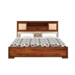 Ganpati Arts Maharaja Queen Size Bed with Storage Set - Image 4