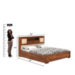 Ganpati Arts Maharaja Queen Size Bed with Storage Set - Image 8