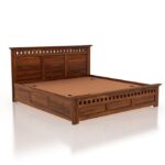 Modern Wooden Bed with Storage by Ganpati Arts | Queen Size bed - Image 3