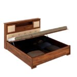 Sheesham Wood King Size Bed with Hydraulic Storage | Ganpati Arts - Image 2