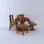 Premium Sheesham Wood Dining Table 6 Seater for Homes - Image 2