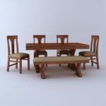 Premium Sheesham Wood Dining Table 6 Seater for Homes - Image 8