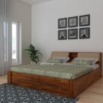 Queen Size Bed with Storage in Sheesham Wood | Ganpati Arts