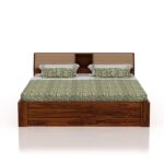 Queen Size Bed with Storage in Sheesham Wood | Ganpati Arts - Image 2