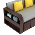 Sofa Cum Bed Wooden with Storage | Ganpati Arts Sheesham Wood - Image 2