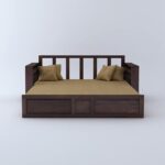 Premium Sheesham Wood Sofa Bed by Ganpati Arts - Image 2
