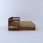 Sheesham Wood 3 Seater Italian Sofa Cum Bed with Storage & Side Pockets - Image 2