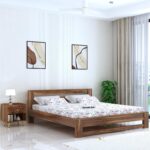 Ganpati Arts King Size Bed in Sheesham Wood Premium Design