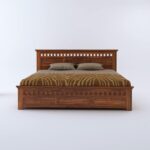 Ganpati Arts Sheesham Wood King Size Bed with Box Storage - Image 5