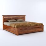 Ganpati Arts Sheesham Wood King Size Bed with Box Storage - Image 6