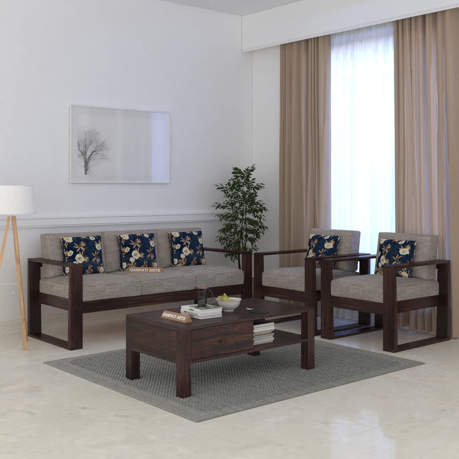 718uswZBshL._SL1500_.jpg Premium Sheesham Wood Sofa Set for Modern Living Rooms - Image 1