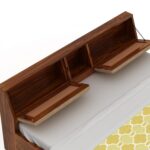 Solid Sheesham Wood Mayor Queen Size Bed with Storage - Image 4