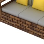 Premium Sheesham Wood 3 Seater Sofa for Living Room Home - Image 4