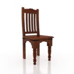 Sheesham Wood 6 Seater Jaipur Dining Table Set Natural Finish - Image 7