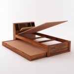 Premium Sheesham Wood Single Bed with Trundle | Ganpati Arts - Image 4