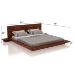 Sheesham Wood Lurid King Size Bed by Ganpati Arts - Image 5