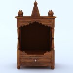 Solid Sheesham Wooden Temple with Drawer by Ganpati Arts - Image 2