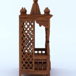 Solid Sheesham Wooden Temple with Drawer by Ganpati Arts - Image 4