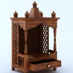 Solid Sheesham Wooden Temple with Drawer by Ganpati Arts - Image 5
