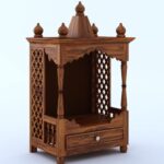 Solid Sheesham Wooden Temple with Drawer by Ganpati Arts - Image 6