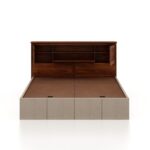 Wooden Queen Size Bed in Solid Wood – Modern Design - Image 6
