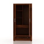 Wooden Wardrobe with Drawer in Solid Wood Modern Design Spacious - Image 4