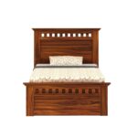 Single Bed with Pull Out Bed in Solid Wood – Trundle Design - Image 3