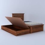 Single Bed with Pull Out Bed in Solid Wood – Trundle Design - Image 4