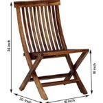 Wooden Folding Chair Set of 2 for Indoor & Outdoor Use - Image 5