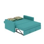 3 Seater Sofa Cum Bed with Solid Wood Iron Frame - Image 2