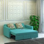 3 Seater Sofa Cum Bed with Solid Wood Iron Frame - Image 3