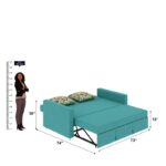 3 Seater Sofa Cum Bed with Solid Wood Iron Frame - Image 4