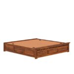 Ganpati Arts Solid Sheesham Wood King Size Bed Without Headboard (Natural Finish) - Image 4