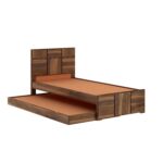 Ganpati Arts Solid Sheesham Wood Single Size Trundle Bed with 1 Extra Pullout Bed - Image 2