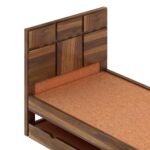 Ganpati Arts Solid Sheesham Wood Single Size Trundle Bed with 1 Extra Pullout Bed - Image 3