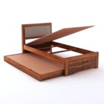 Ganpati Arts Sheesham Wood Single Size Trundle Bed with Pull Out Bed - Image 3