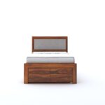 Ganpati Arts Sheesham Wood Single Size Trundle Bed with Pull Out Bed - Image 4
