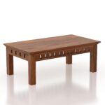 Ganpati Arts Solid Sheesham Wood Center Coffee Table for Home Living Room Wooden Teapoy Tea Table for Hotels - (Natural Finish) 1 Year Warranty - Image 3