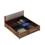 Ganpati Arts Solid Sheesham Wood King Size Boston Bed with Box Storage - Image 3