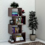 Ganpati Arts Sheesham Wood Book Shelf for Living Room  (Walnut Finish)