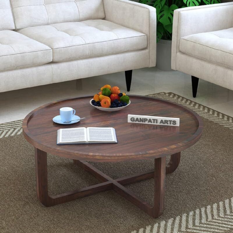 real sheesham wood coffee table real vs fake sheesham wood - genuine solid sheesham wood round coffee table showing natural grain