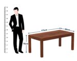 Ganpati Arts Solid Sheesham Wood 6 Seater Dining Table (Natural Finish) - Image 3
