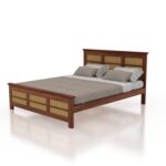 Ganpati Arts Solid Sheesham Wood Queen Size Bed  (Natural Finish) - Image 3