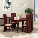 Wooden Solid Sheesham Wood 4 Seater Dining Table