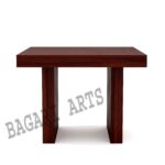 Wooden Solid Sheesham Wood 4 Seater Dining Table with Chairs Dining Table Set Furniture for Living Room Home (Mahogany) - Image 3