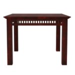 Solid Sheesham Wood Dining Table 4 Seater with Chair Set - Image 3
