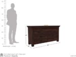 Solid Sheesham Wood Walnut Finish Chest of Drawer - Image 2
