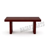Wood Dining Table 6 Seater with Cushion Chair Set - Image 2